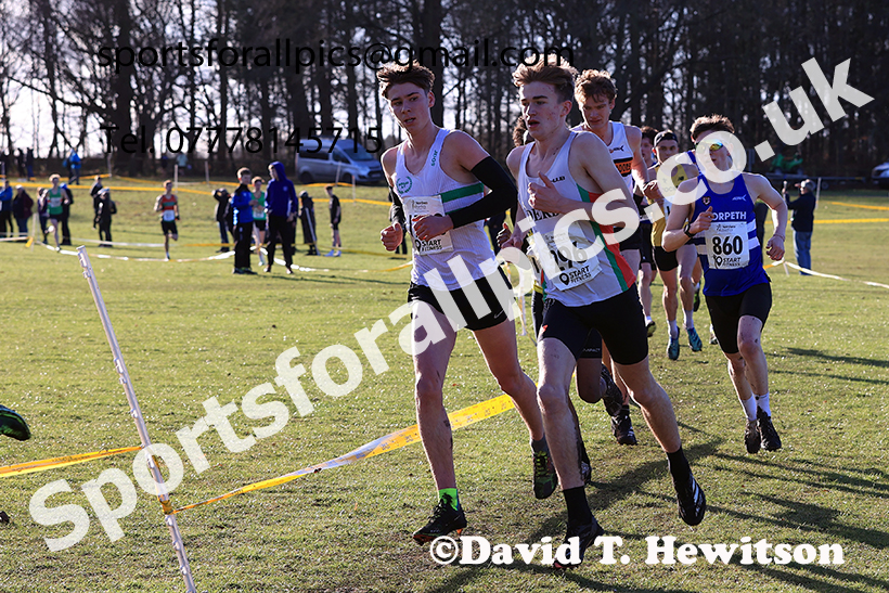 Junior mens 2025 Northern Cross Country Champs, Tatton Park, Knutsford, Cheshire. Photo: David T. Hewitson/Sports for All Pics